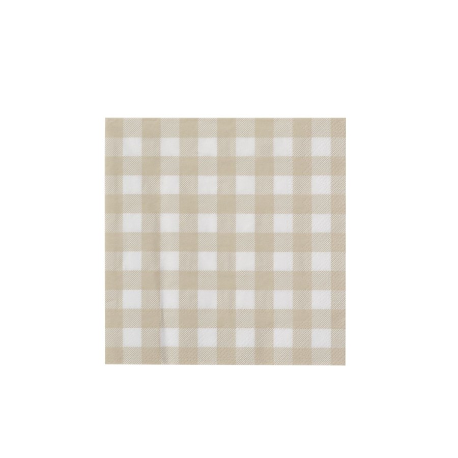 CASA Check Sand Set Di 20 Tovaglioli Beige Wholesale